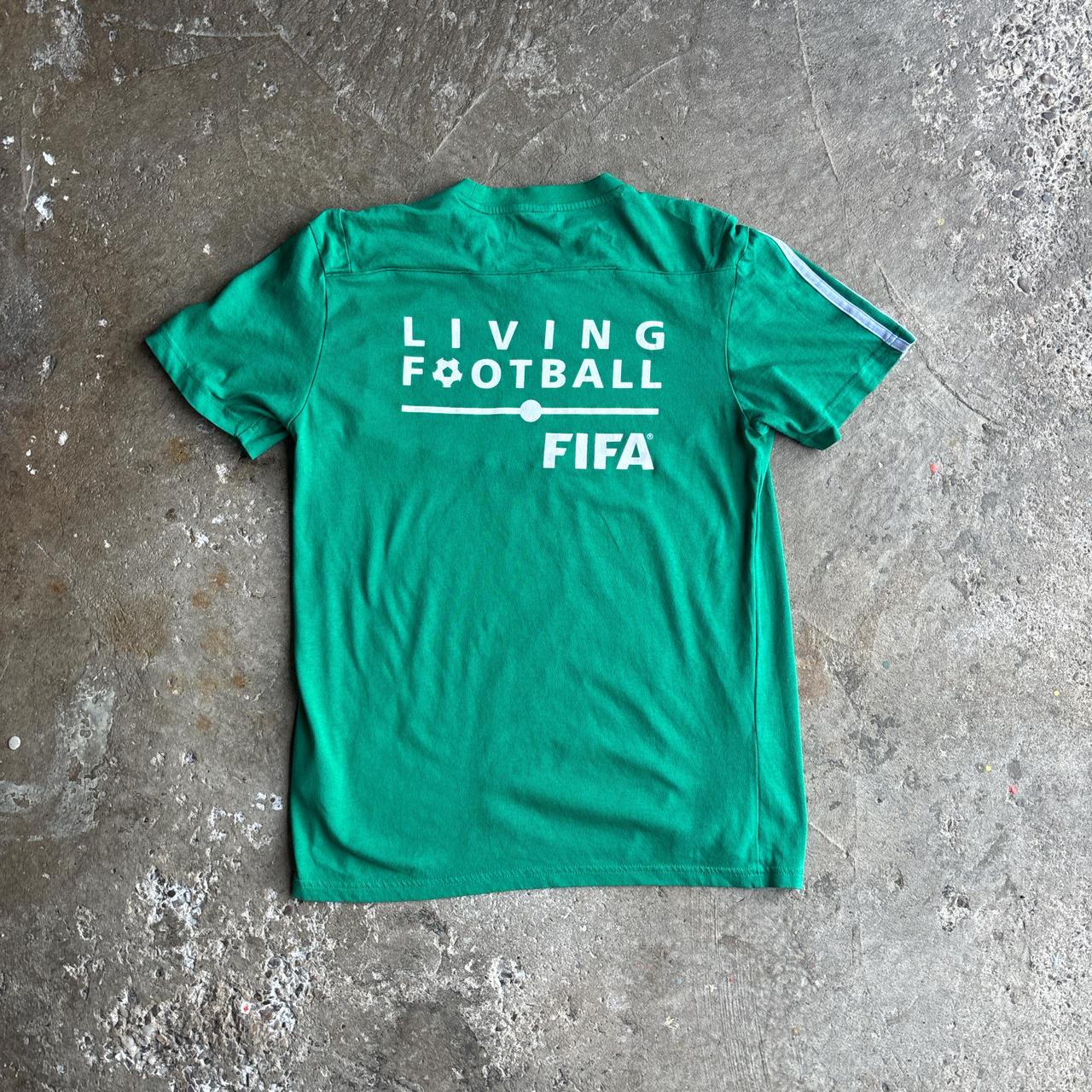 Green Adidas FIFA Back Print T-Shirt