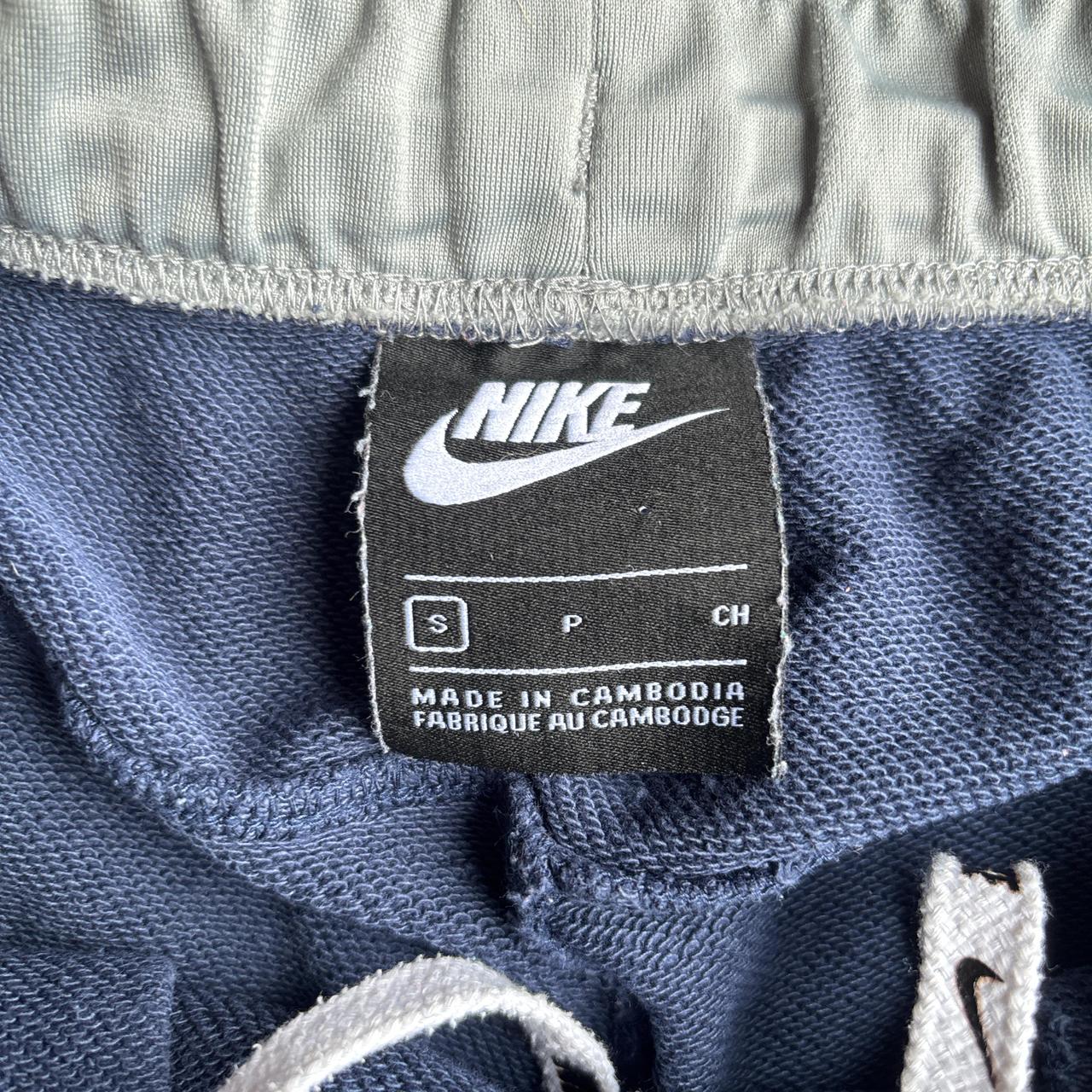 Navy & Grey Nike Tracksuit Shorts - S