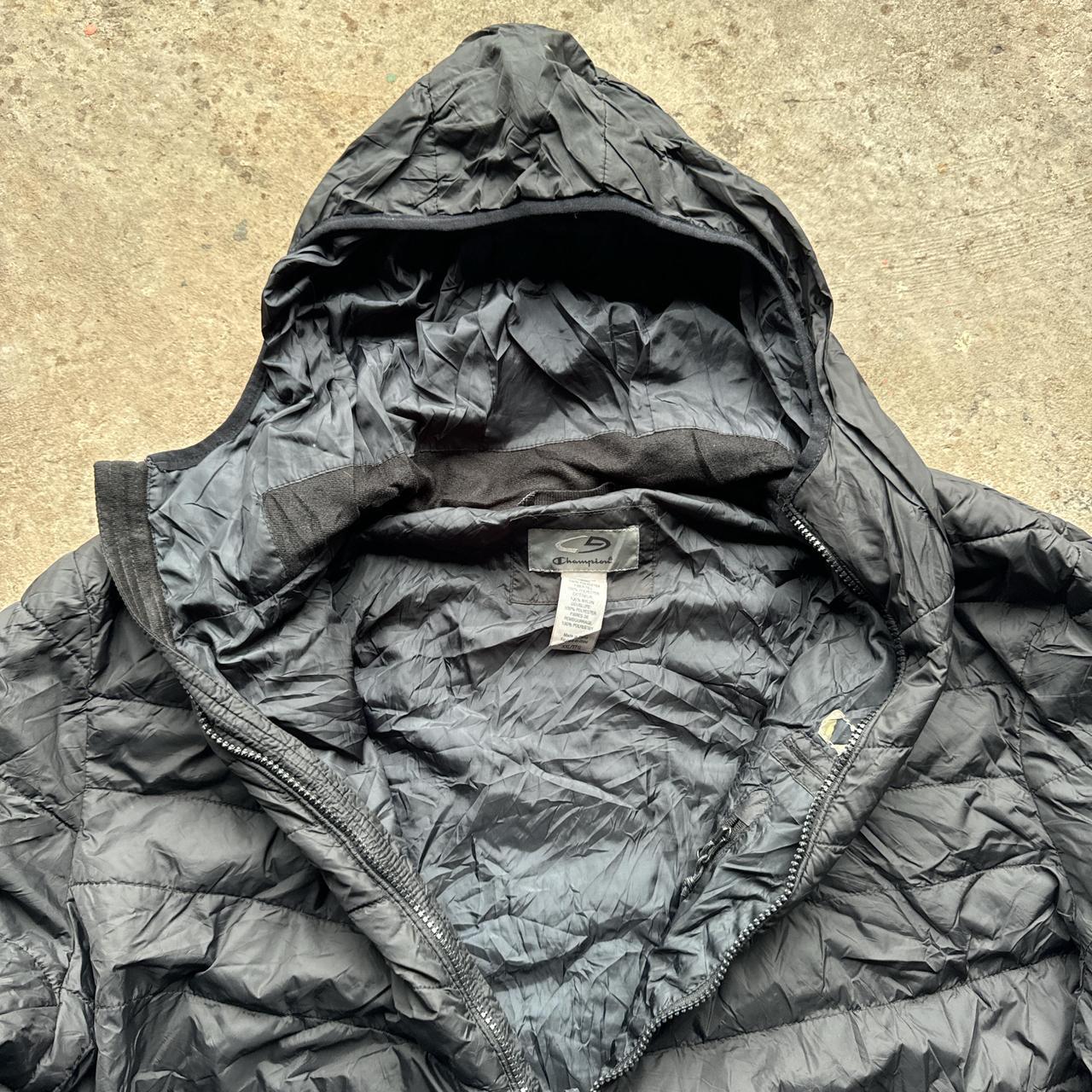Black Champion puffer jacket