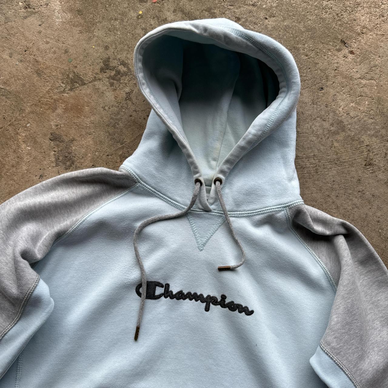 Light blue and grey hoody