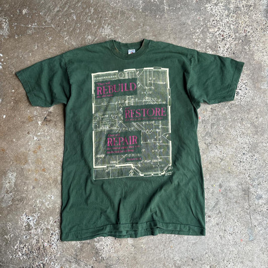 Green 90s ‘Rebuild’ graphic tee