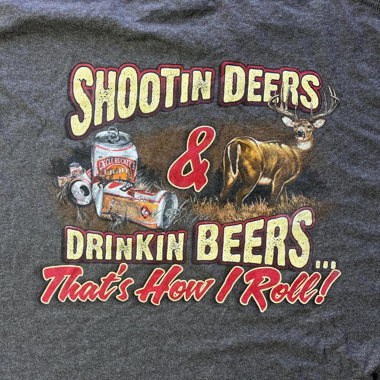 Grey Buck Wear graphic tee