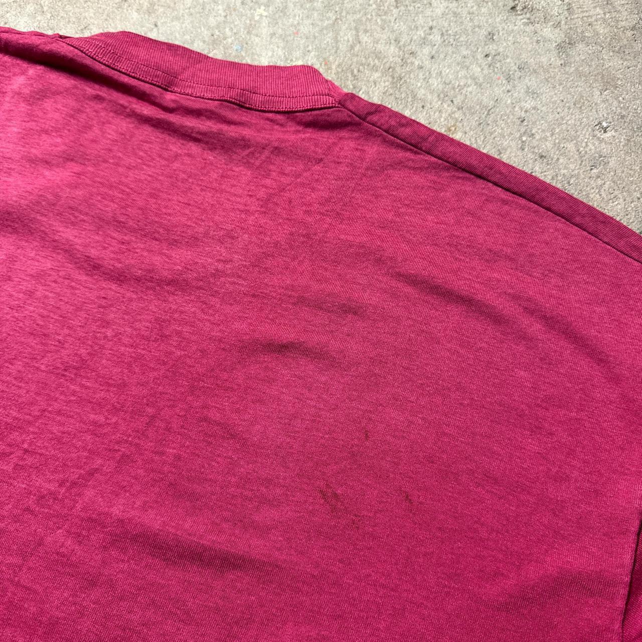 90s Burgundy and yellow Mugshots Crafton, PA tee - XL