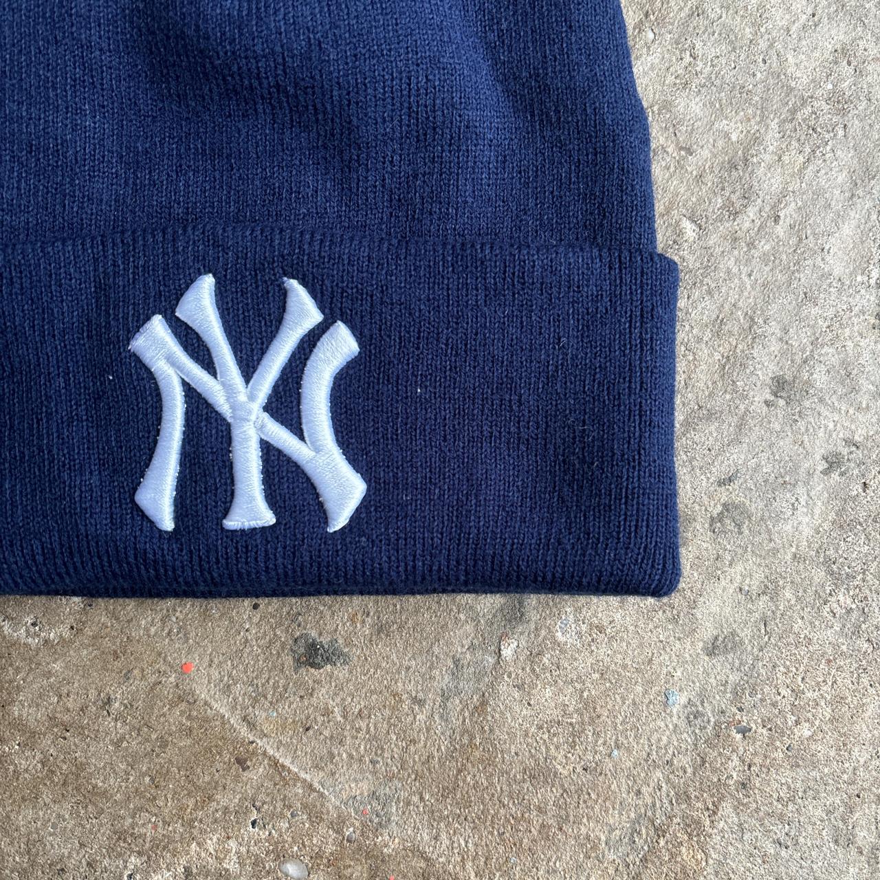 Navy New York Yankees Beanie - One Size