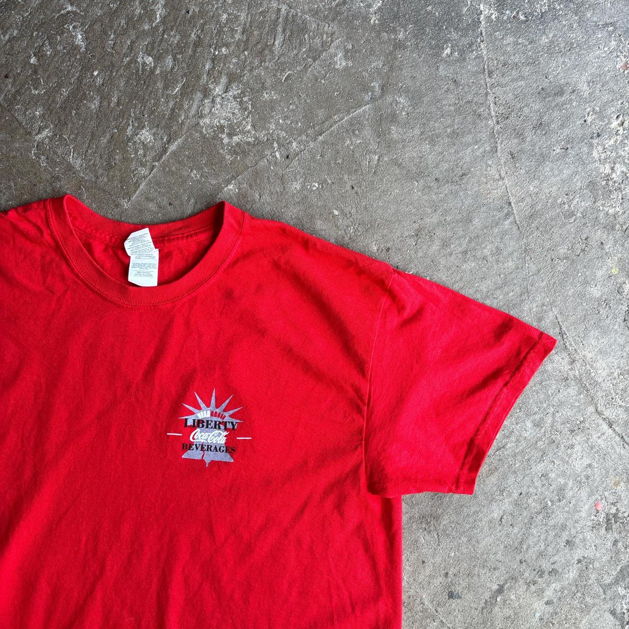 Red Coca Cola Liberty Graphic T-Shirt