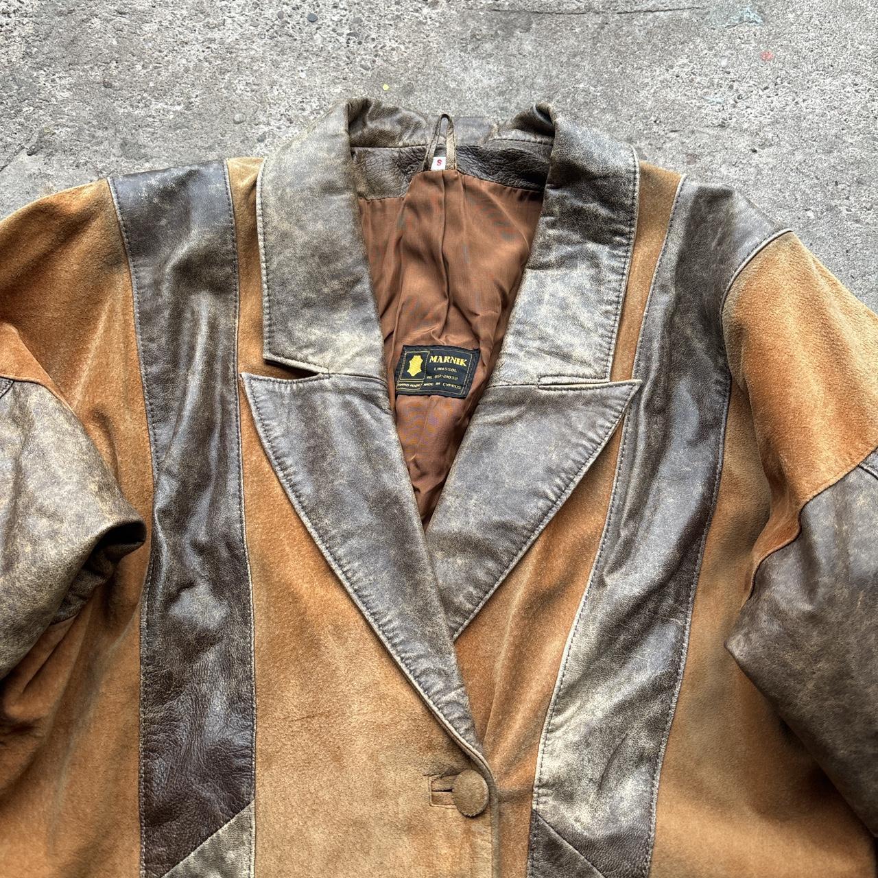 Vintage Marnik Leather and suede Patchwork Jacket