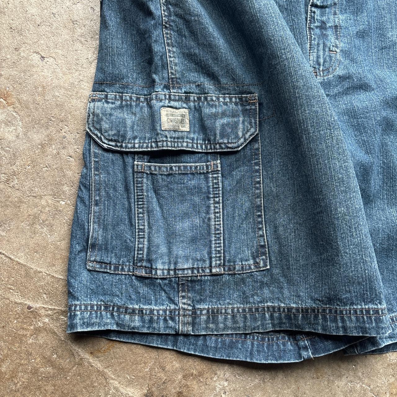 Blue Wrangler Cargo Denim Shorts - W44
