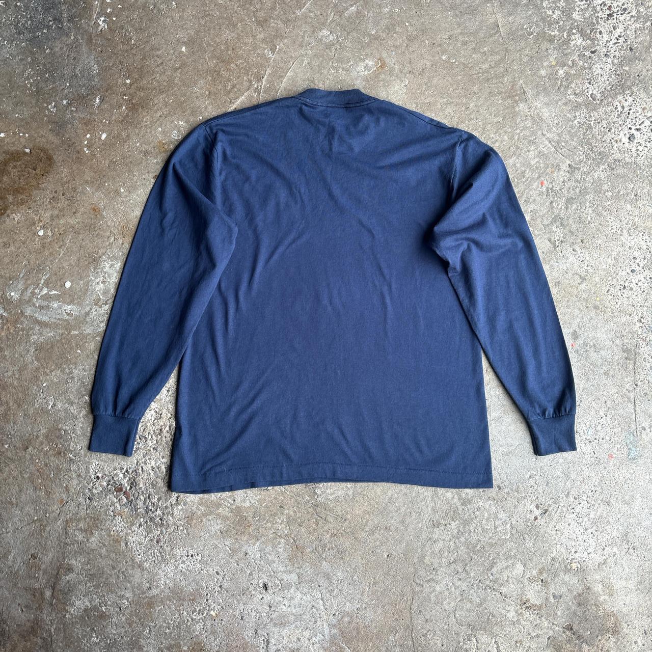 Navy Graphic Fire Department Long-Sleeve T-Shirt - L