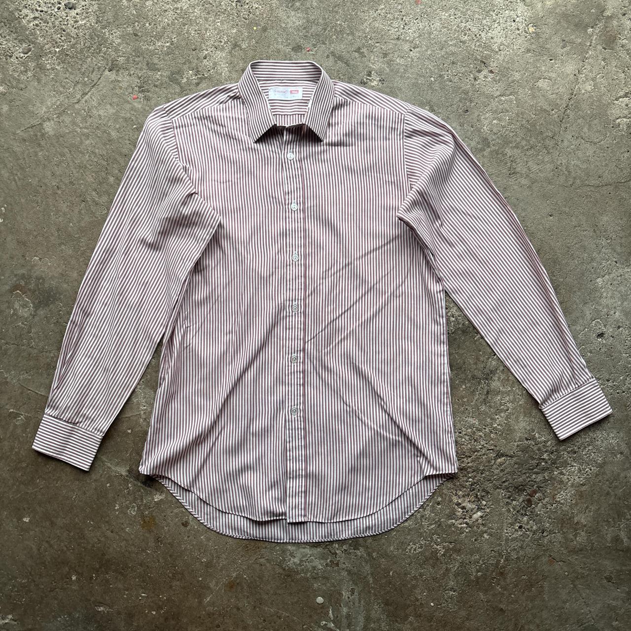 Pink and white striped St Michael by Marks & Spencer