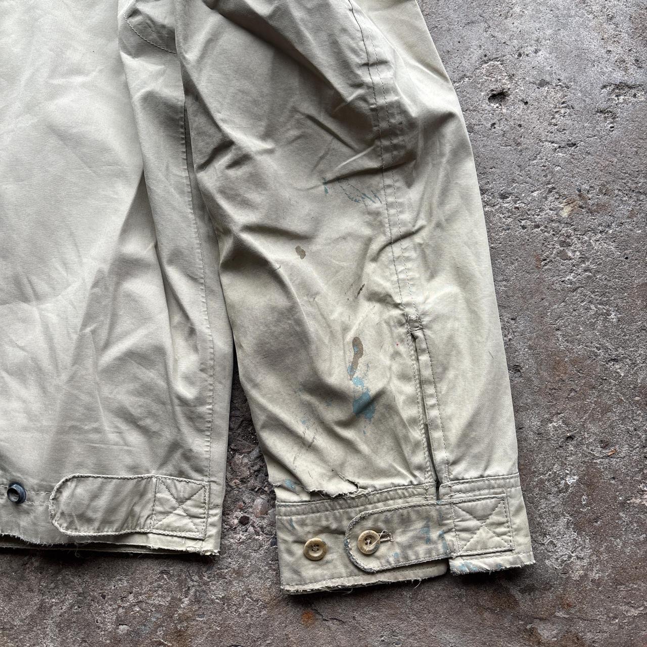 90s Distressed Cream Timberland bomber jacket