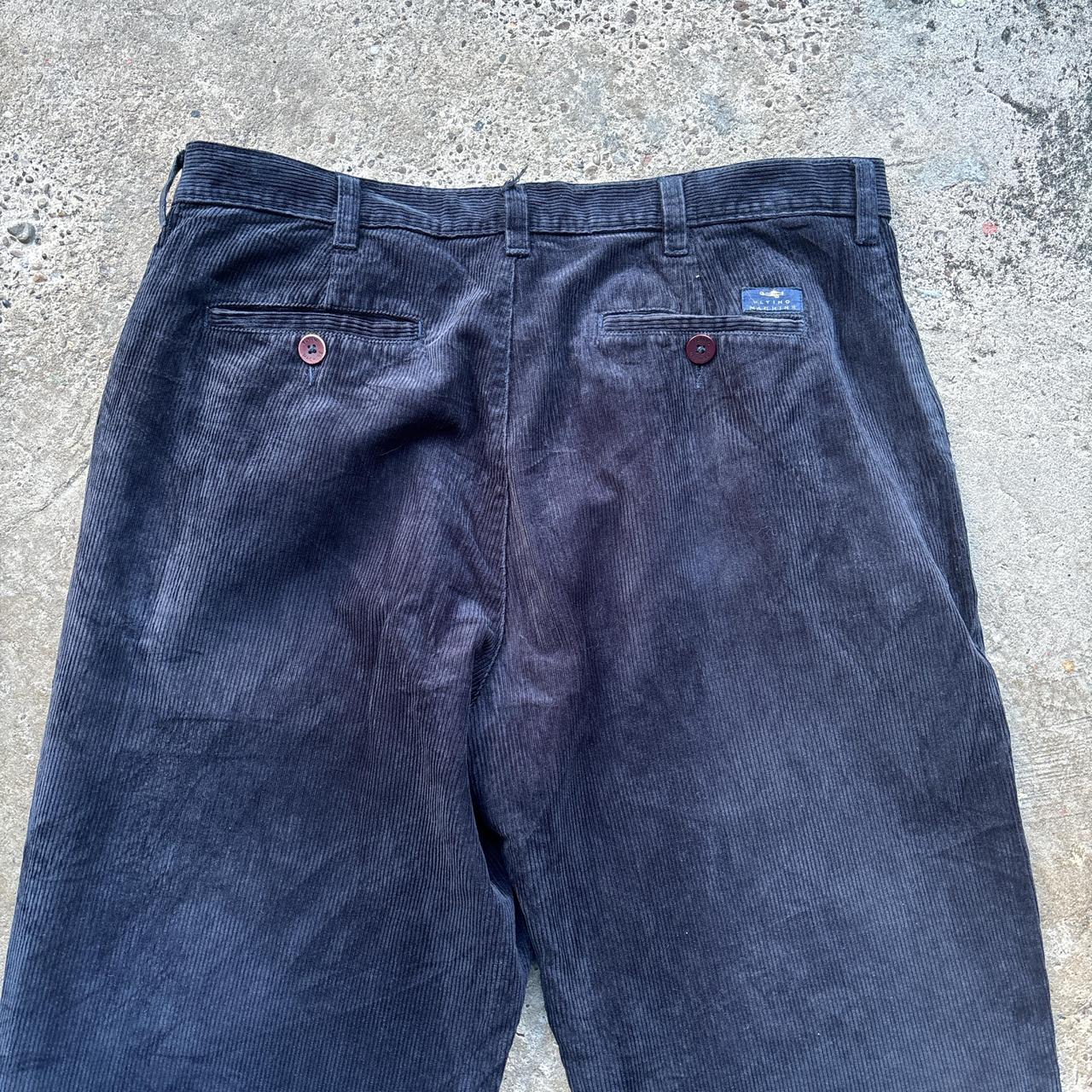 Navy Corduroy Trousers - W36