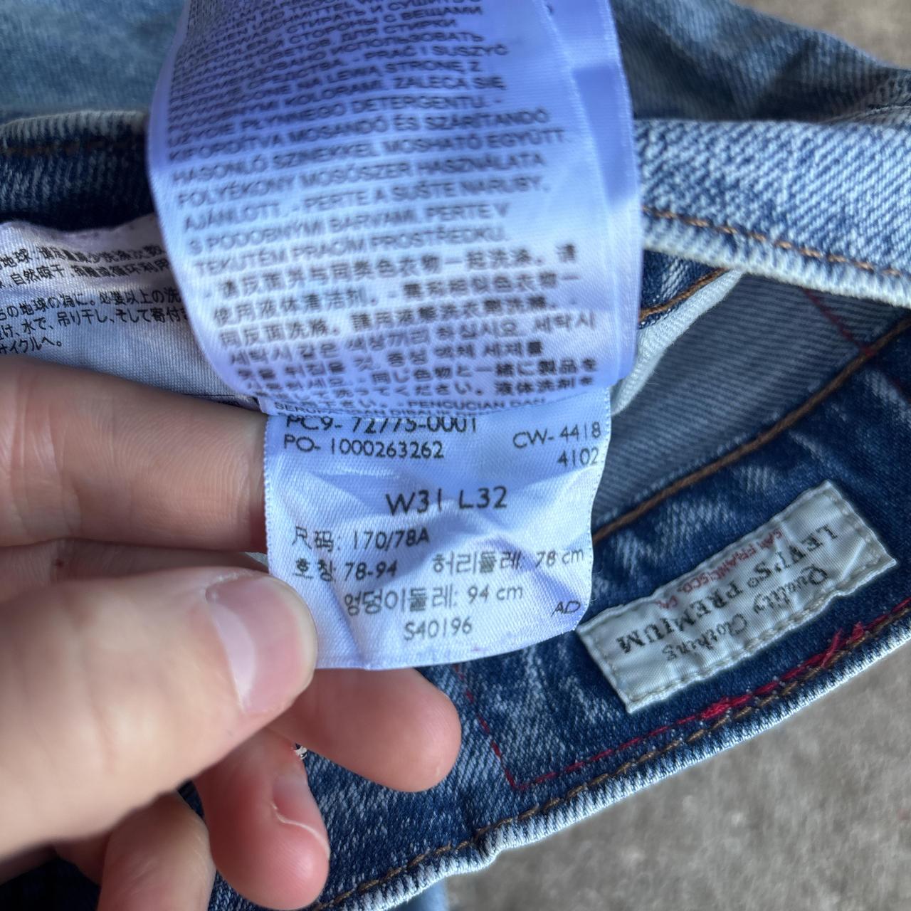Light Blue Denim Cut Levi’s Jean Shorts
