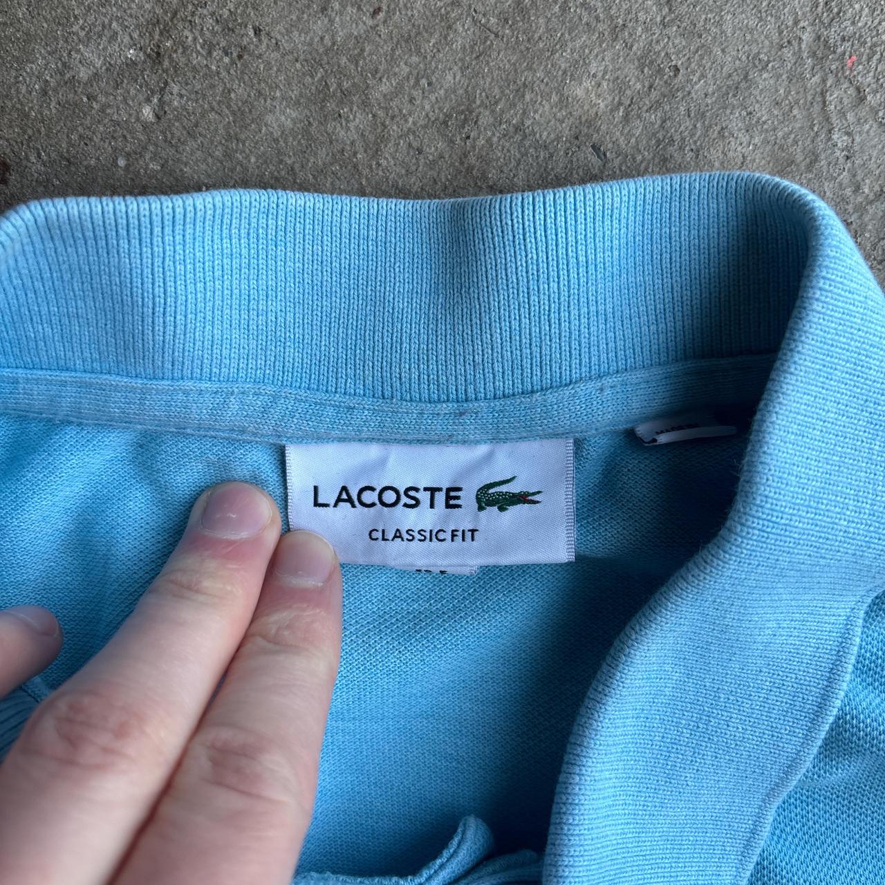 Bright Blue Lacoste Polo Shirt