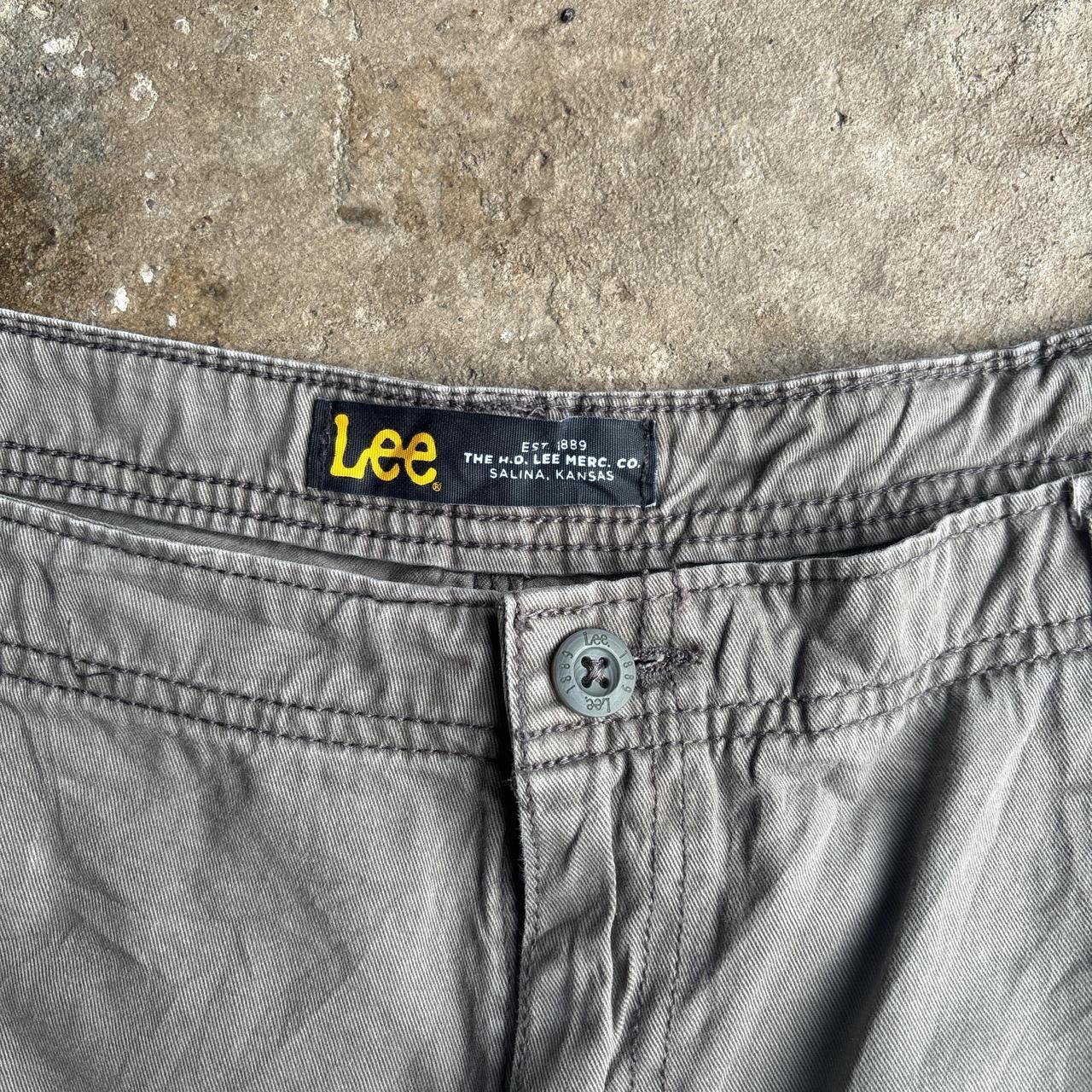 Khaki Green Lee Cargo shorts