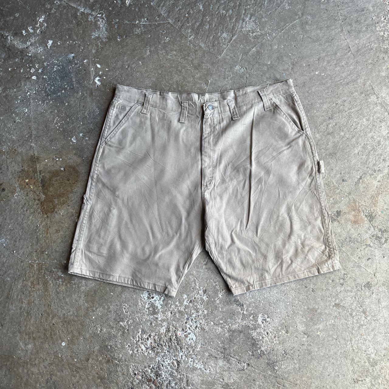 Tan Wrangler Carpenter Shorts