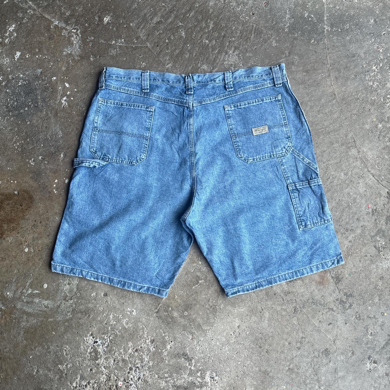 Blue Denim Wrangler Carpenter Jean Shorts
