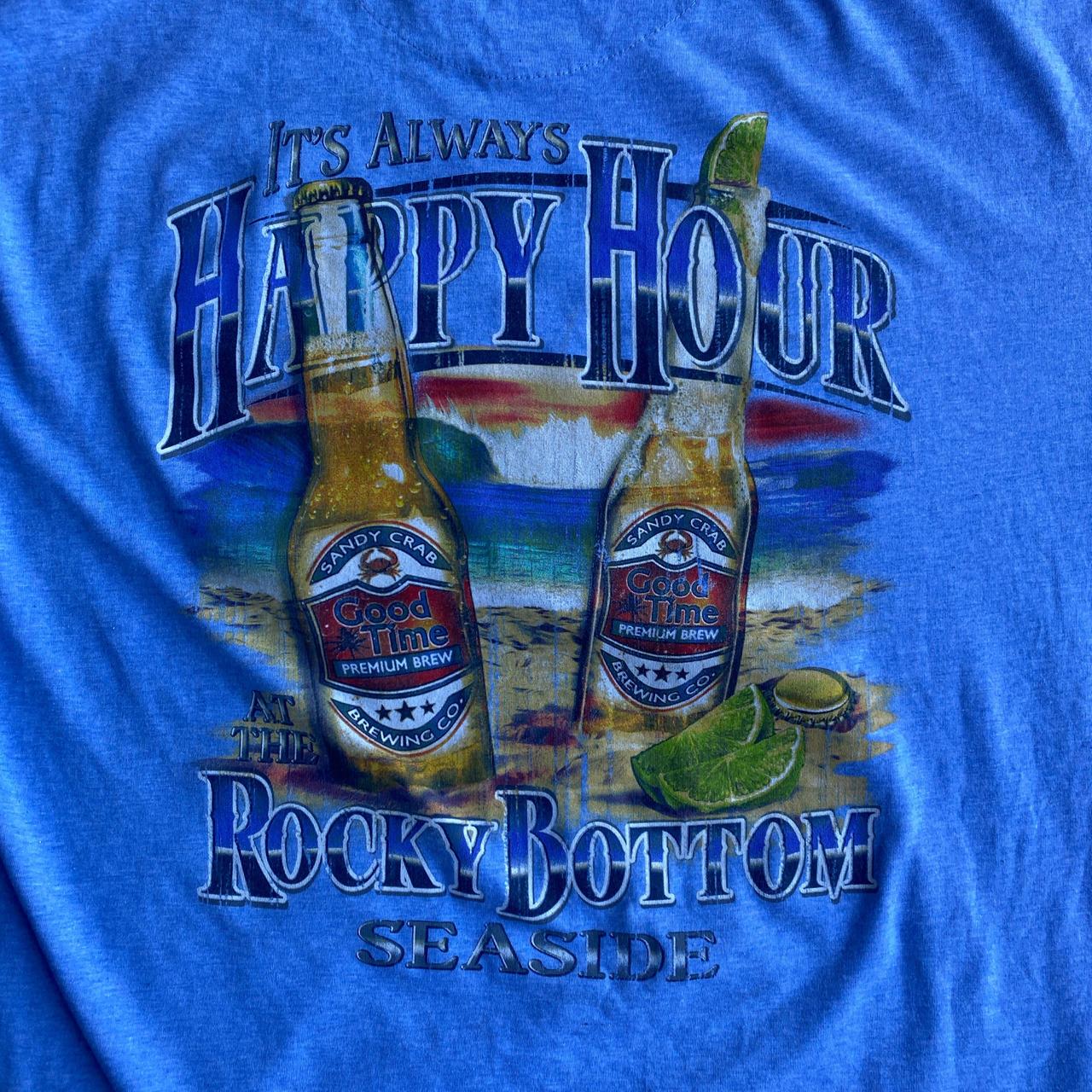 Light Blue “it’s always happy hour” Bar T-Shirt