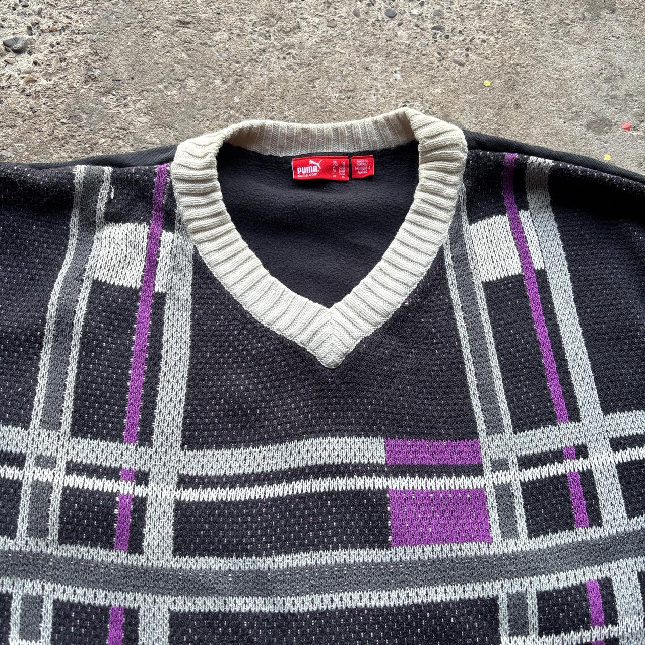 Vintage Black Puma Sweatshirt - XL