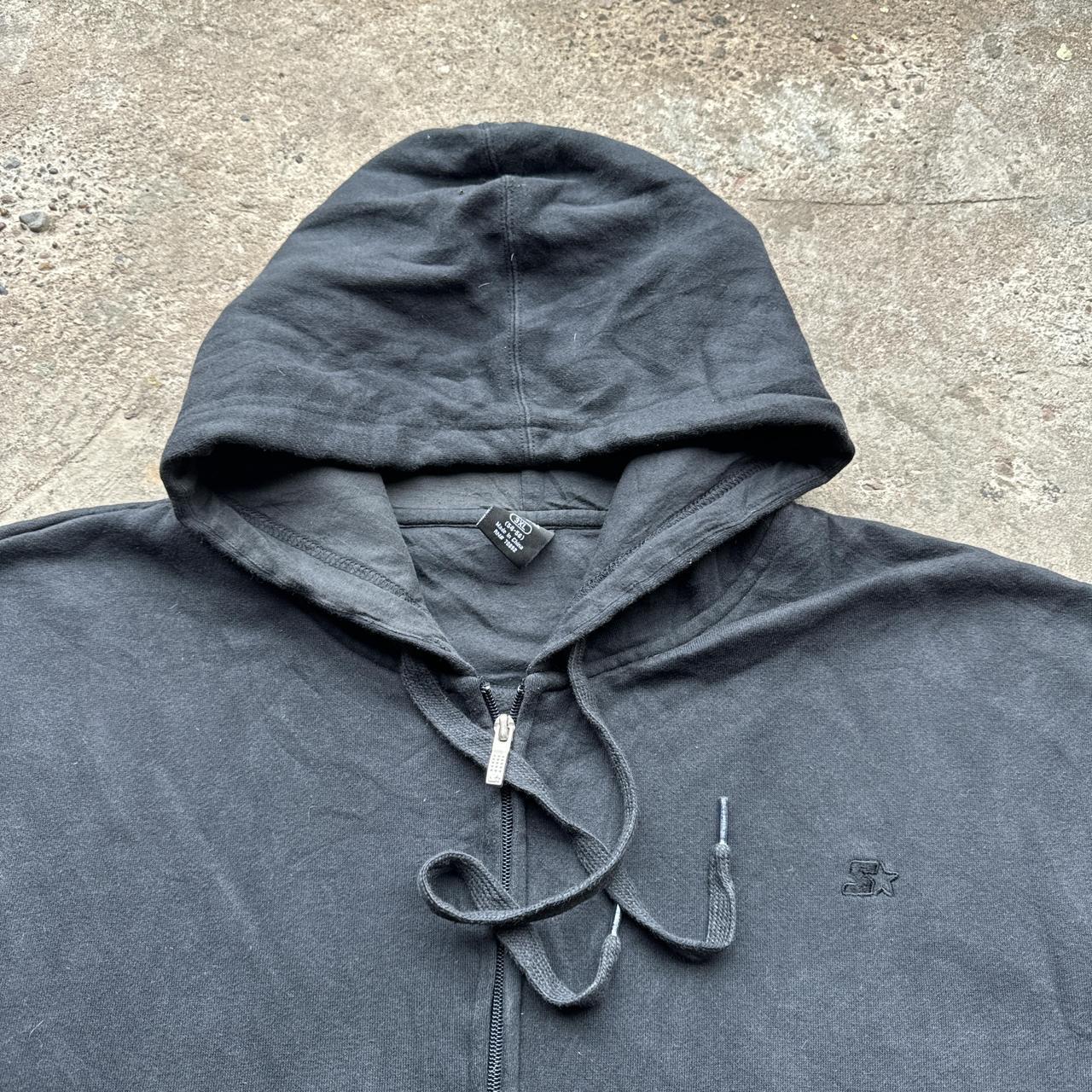 Black Zip up Starter hoody with embroidered logo