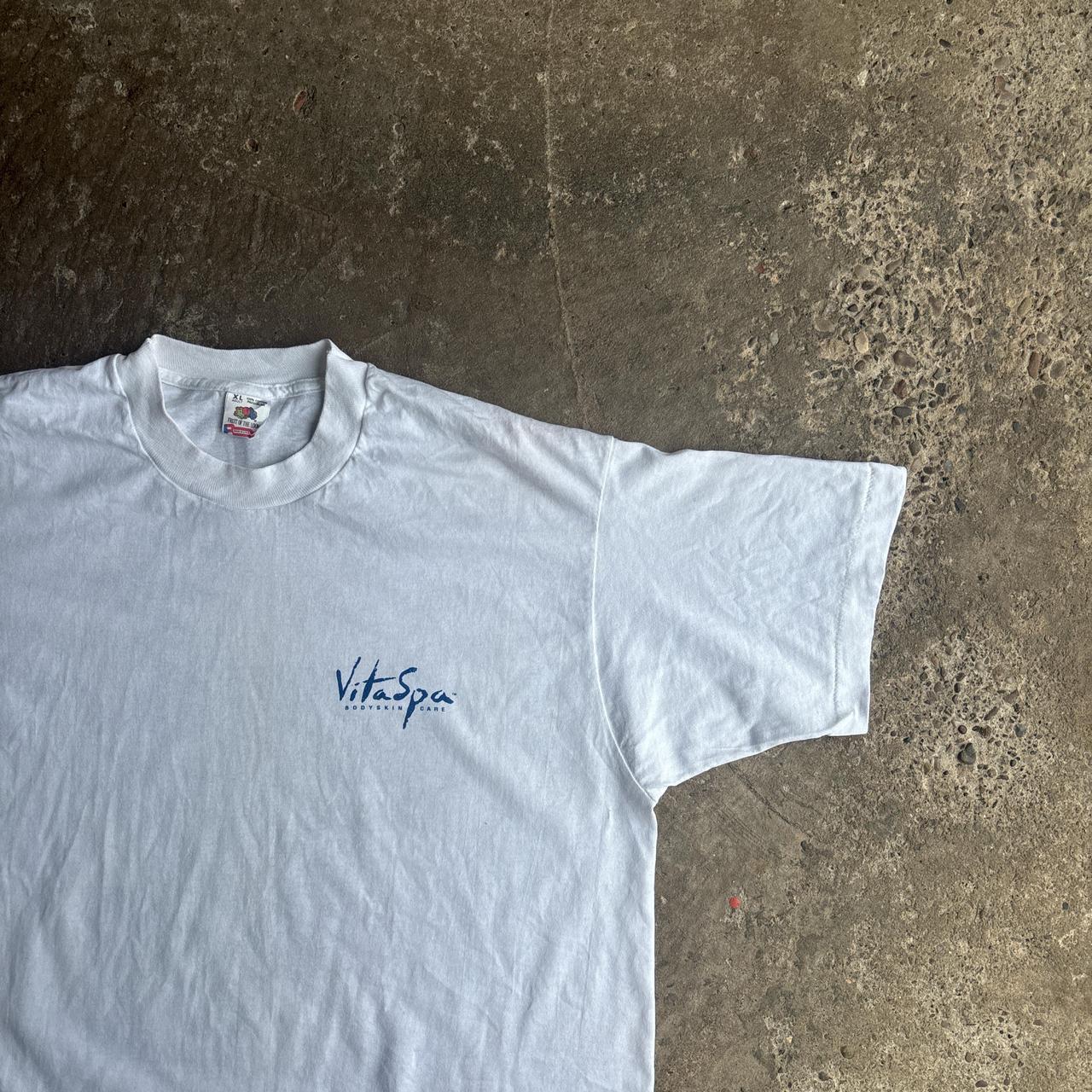 Vintage White Single Stitch ‘Vita Spa’ Graphic T-Shirt - XL