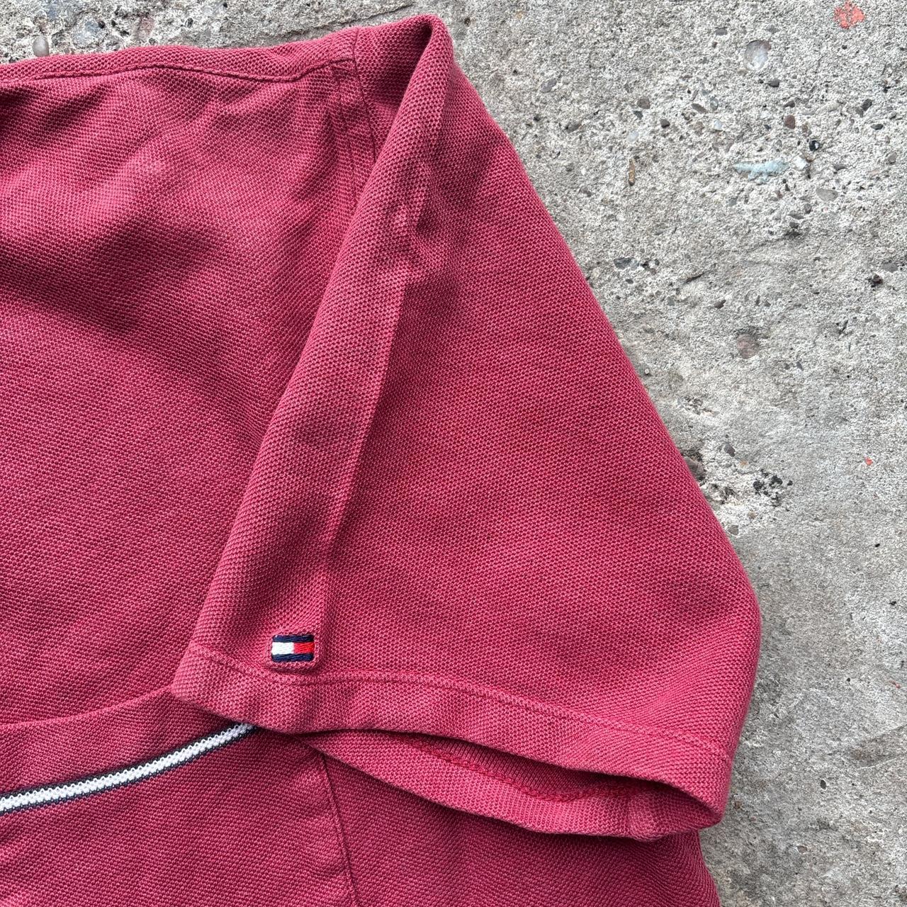 Red Tommy Hilfiger pocket t-shirt