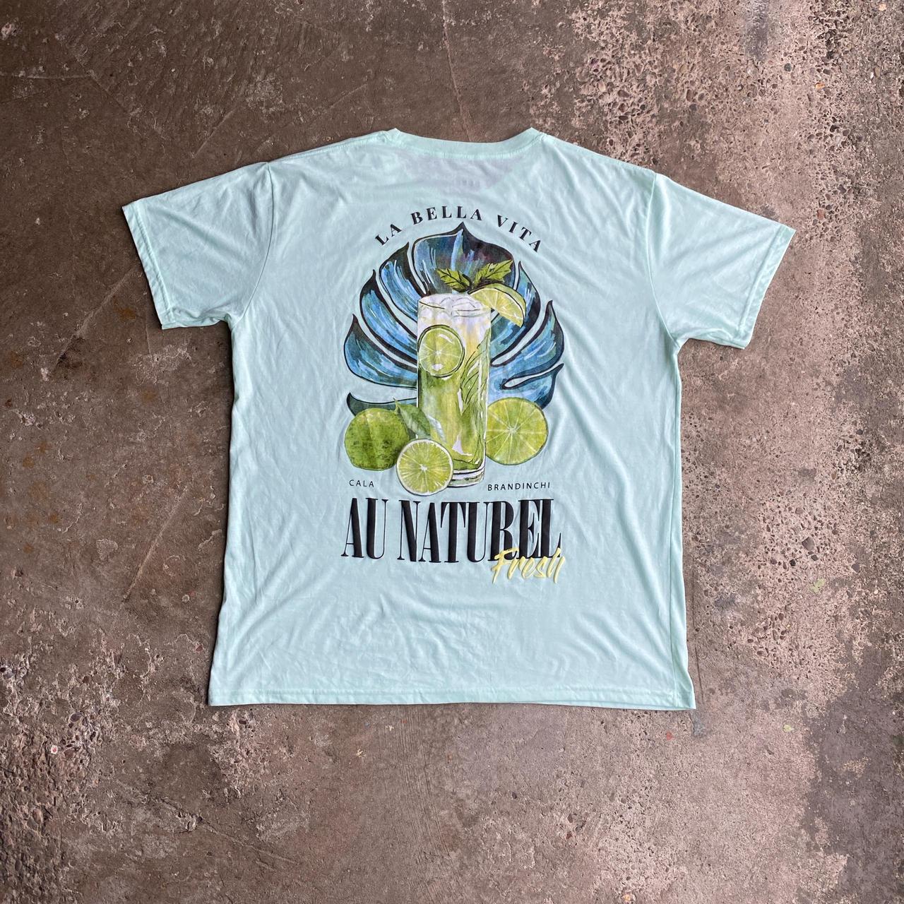 Blue Graphic Bar T-Shirt - 2XL