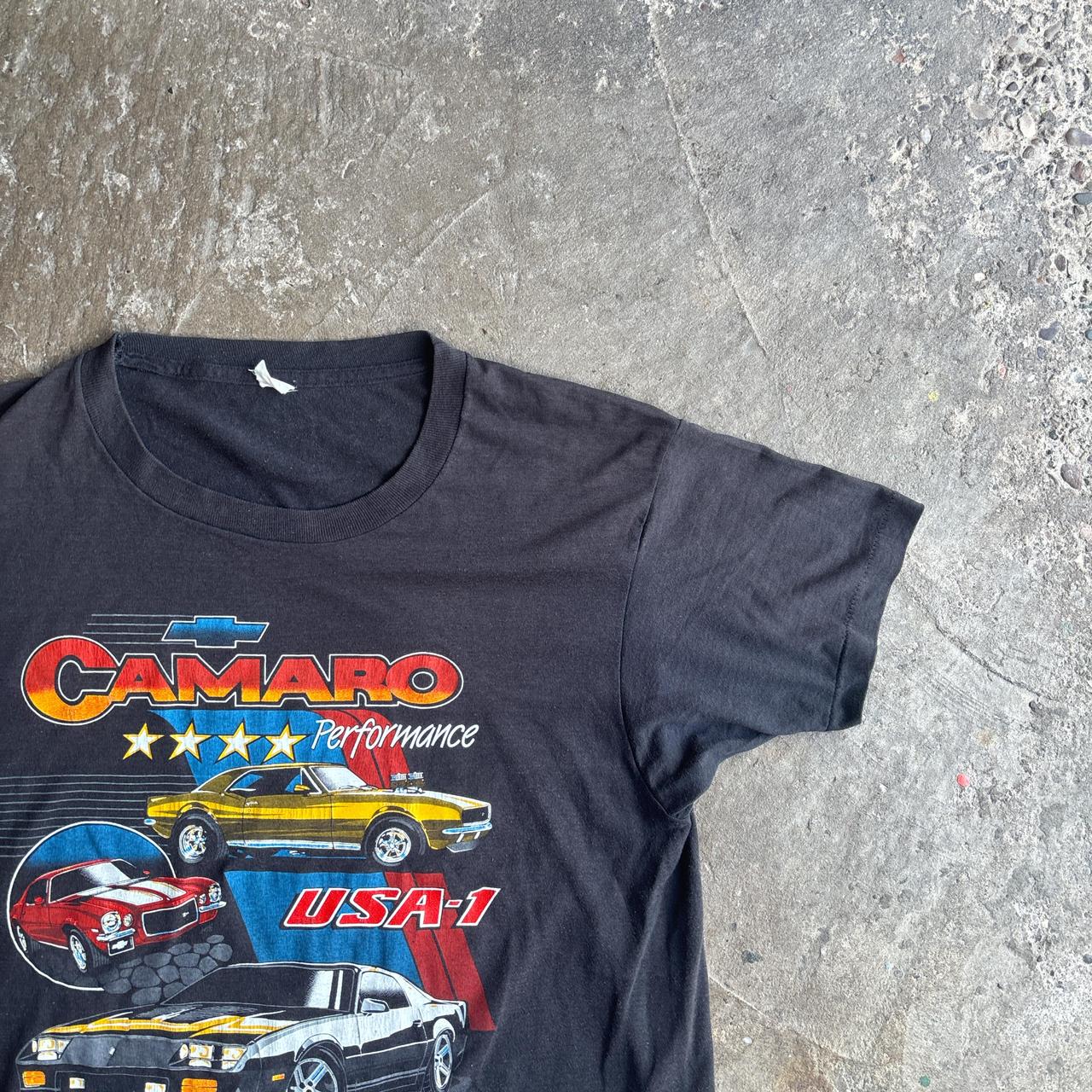 Black Vintage Single Stitch ‘Camaro’ Graphic T-Shirt