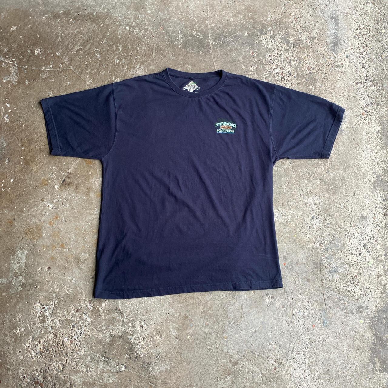 Dark Navy Graphic Bar T-Shirt - 2XL