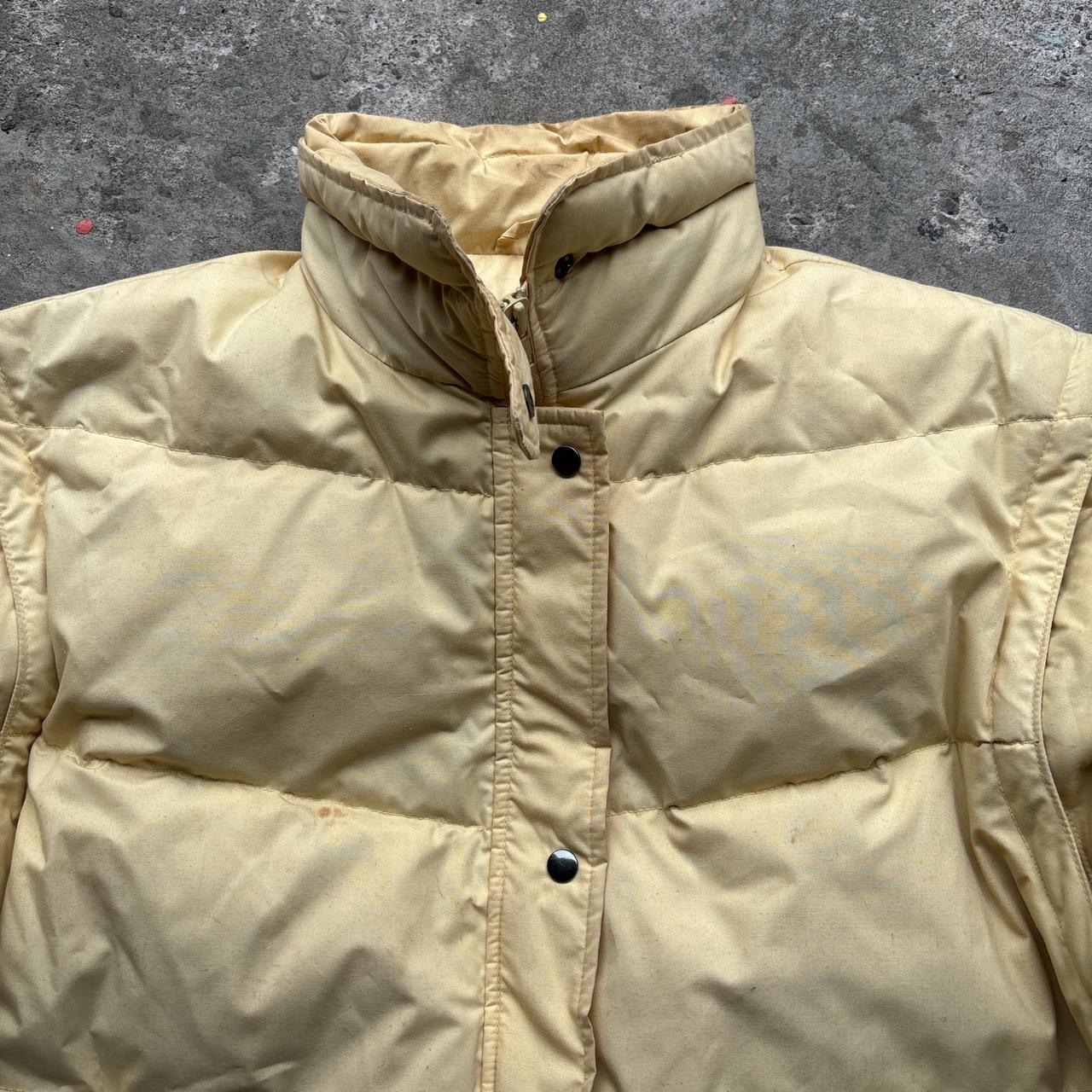 Cream vintage Rodeo feather down puffer jacket