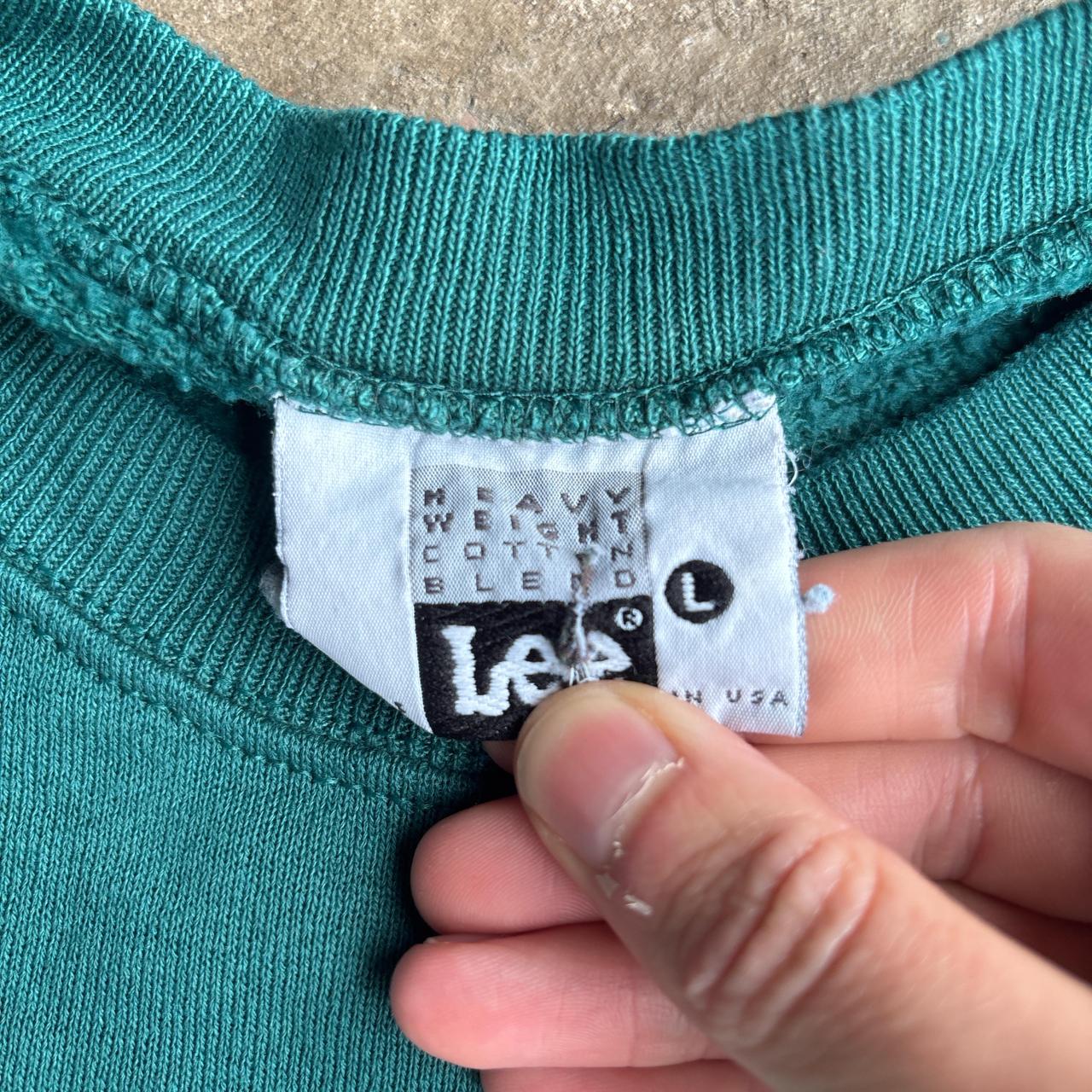 Vintage Green Lee Heavyweight Sweatshirt - L