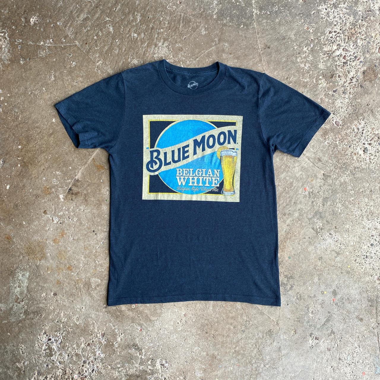 Navy Graphic Blue Moon T-Shirt - S
