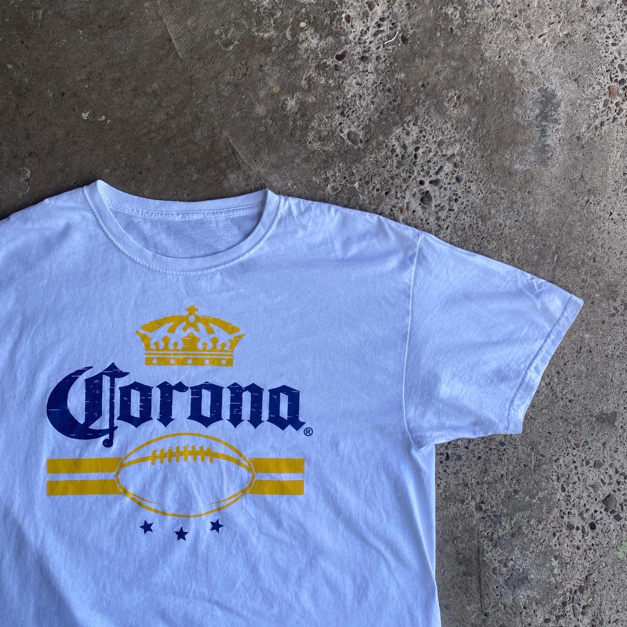 White Corona Extra Graphic T-Shirt - L