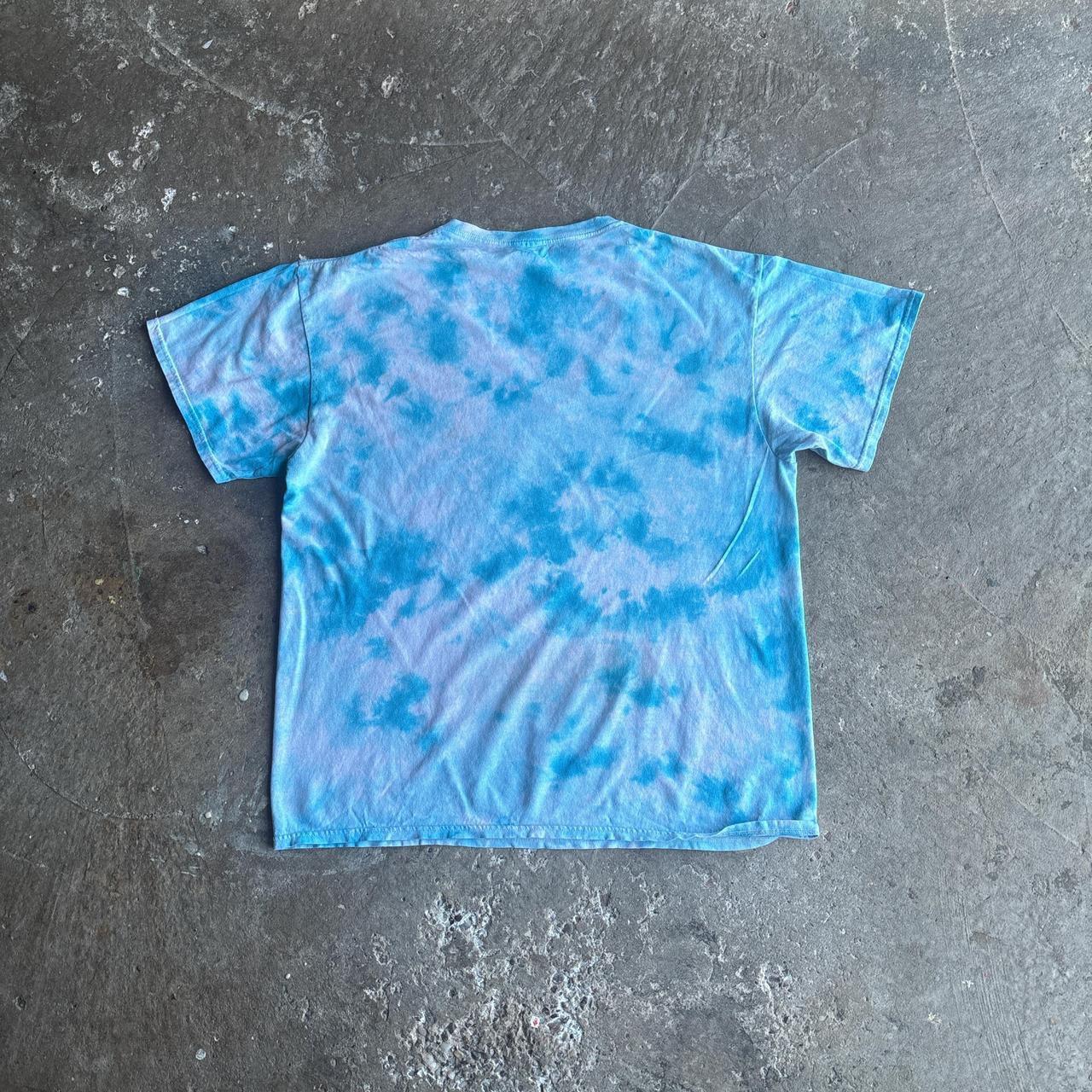 Liquid Blue Alice in the Wonderland Hookah Psychedelic Tie Dye T-shirt