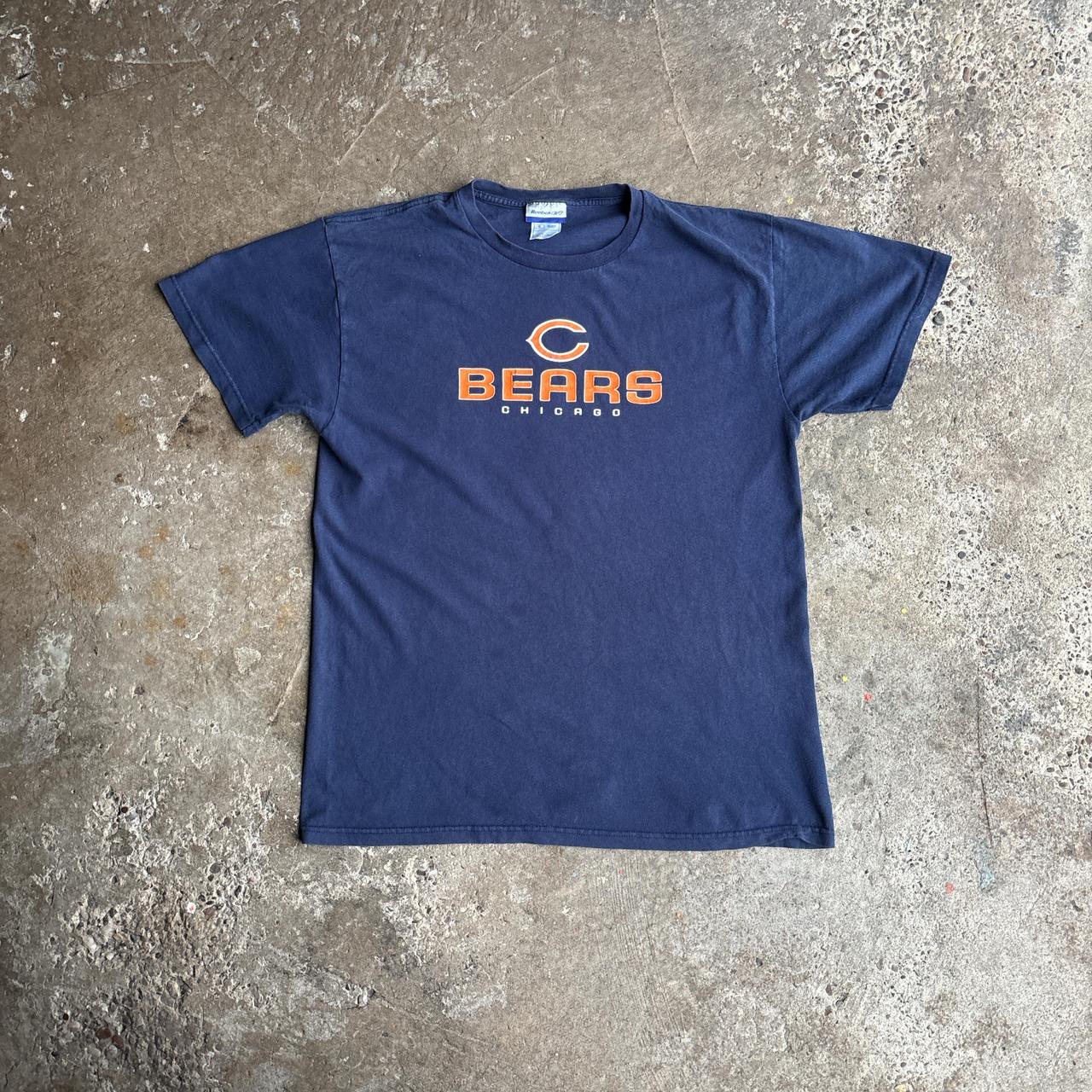 Navy Chicago Bears Graphic Reebok T-Shirt - L