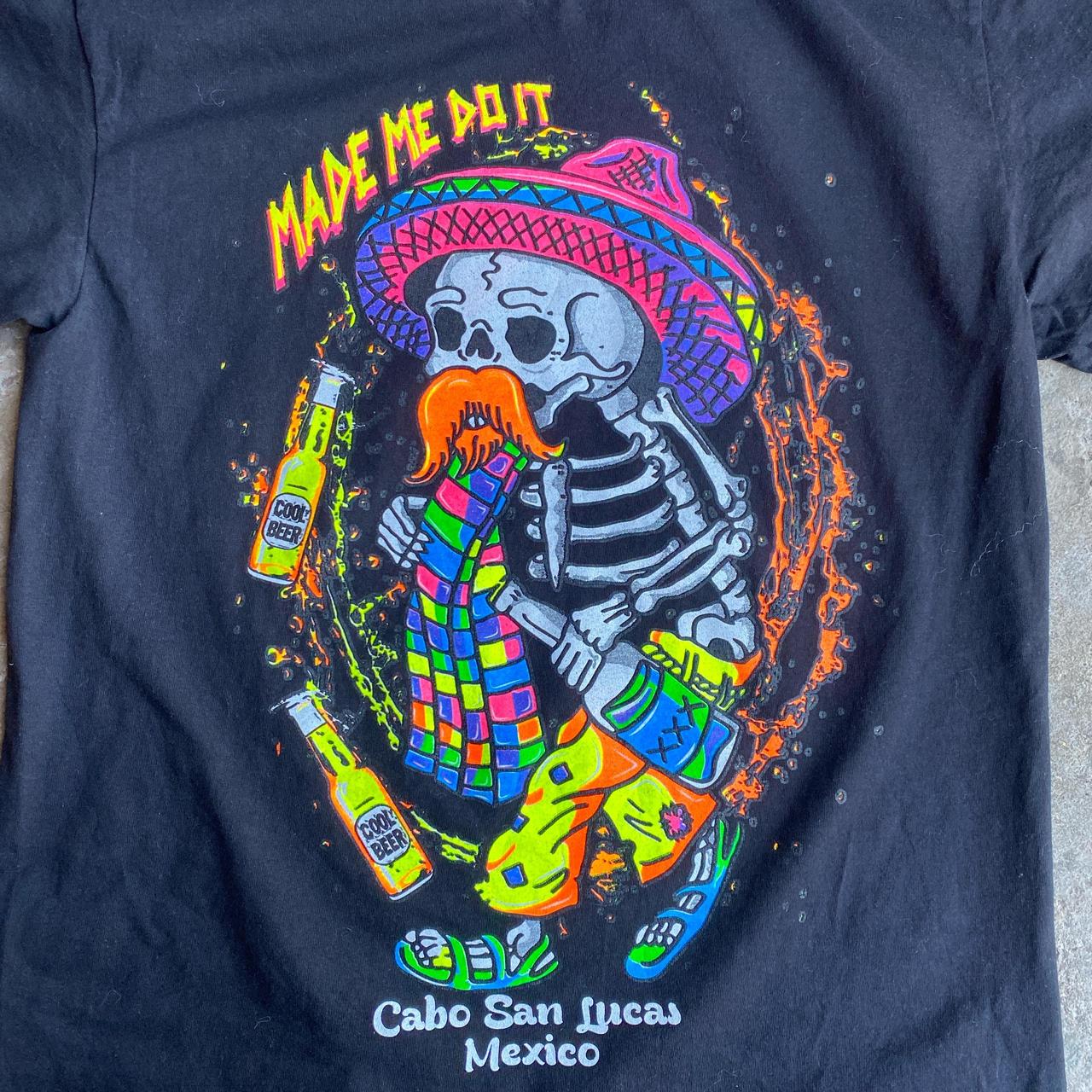 Black Cabo San Lucas Day of the Dead T-Shirt