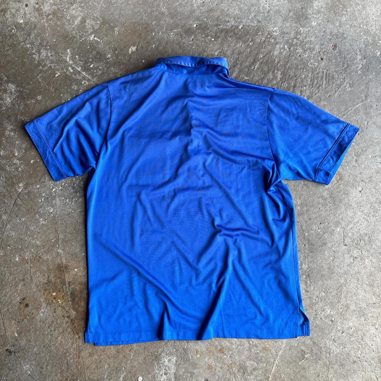 Vintage blue ‘CBA Crusaders’ polo shirt
