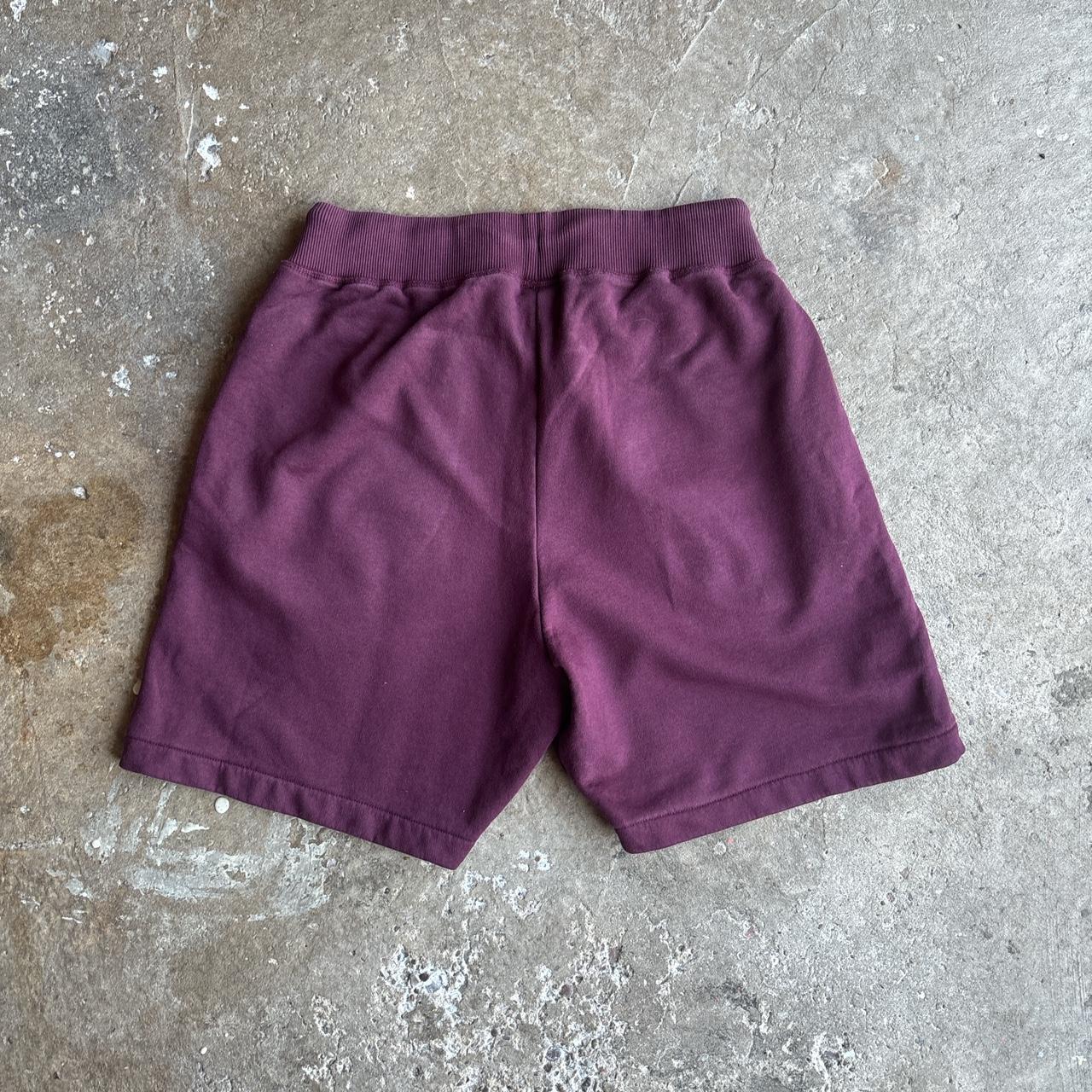 Burgundy New Balance Tracksuit Shorts