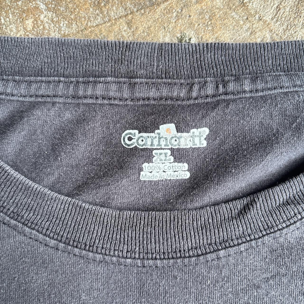 Grey Long-Sleeve Carhartt Paint Splattered T-Shirt