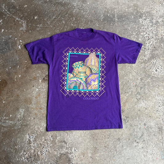 Purple Vintage ‘Durango Colorado’ Graphic T-Shirt