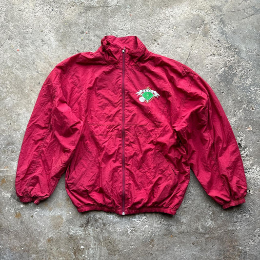 Red Russel Athletic jacket with embroidered logo