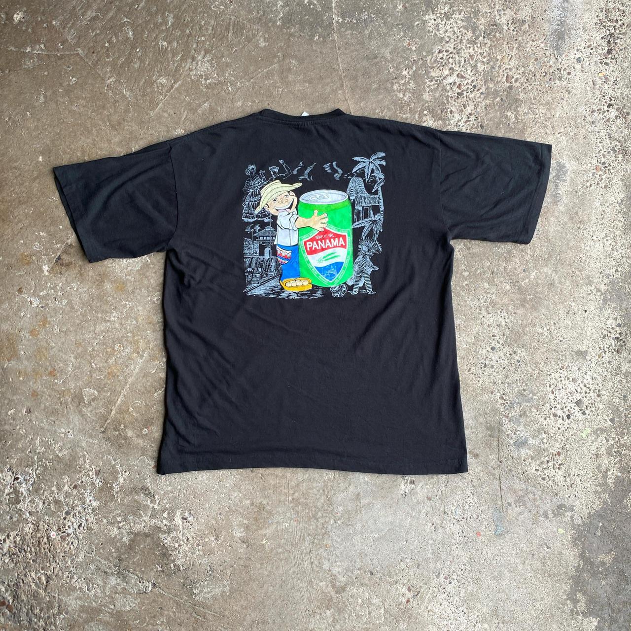 Black Beer Panama Graphic T-Shirt π΅π¦- 2XL