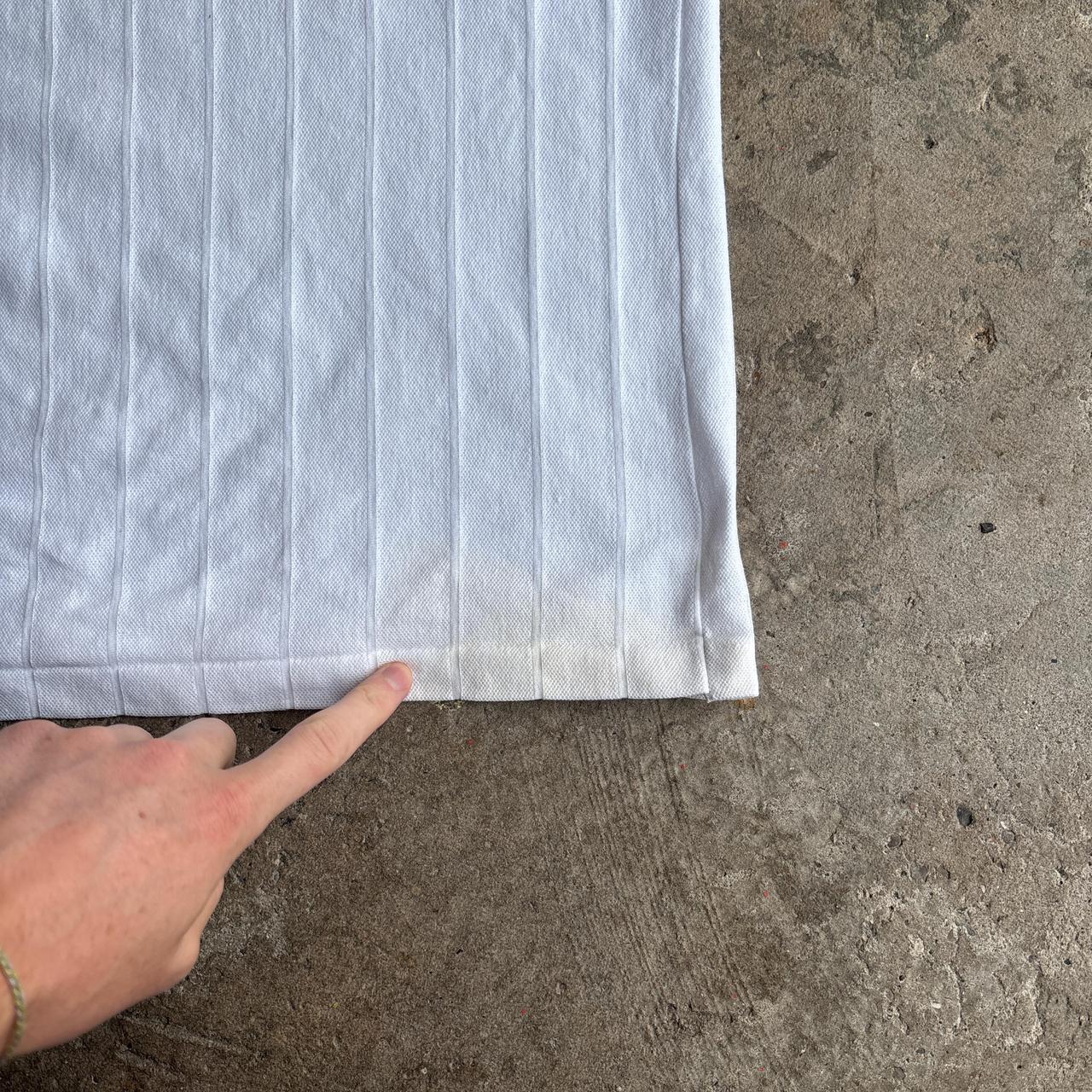 White NASCAR Cotton Polo Shirt L