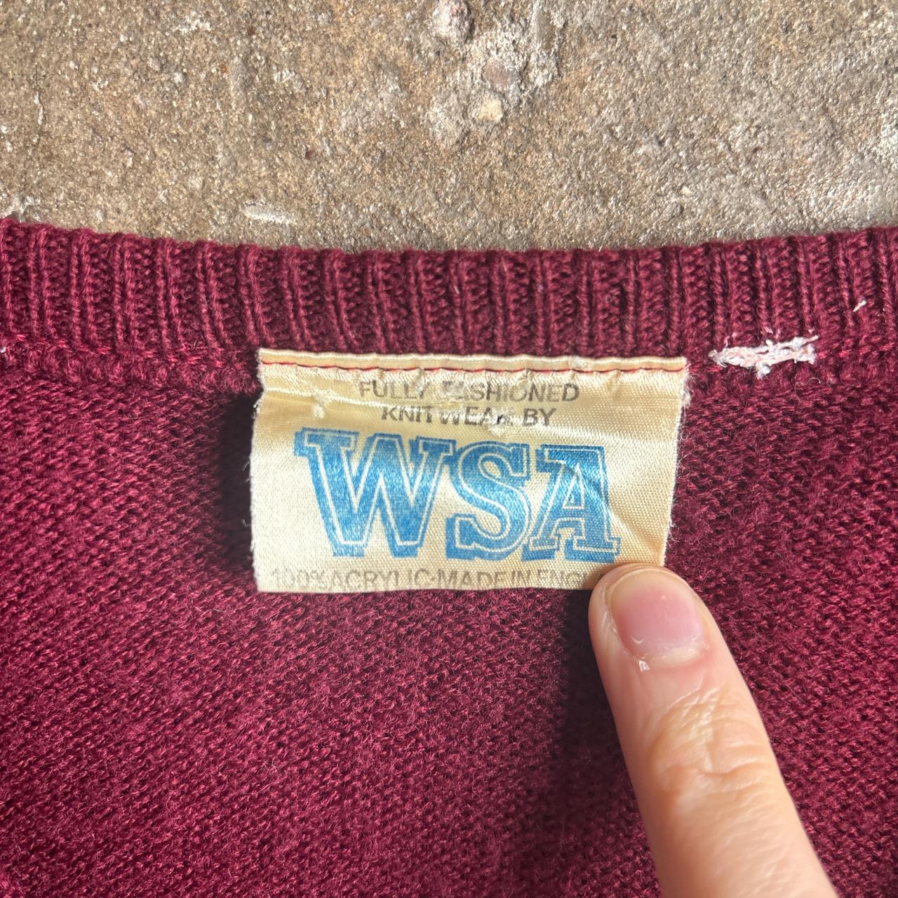 Burgundy Wales Rugby Union V-Neck Knitted Jumper