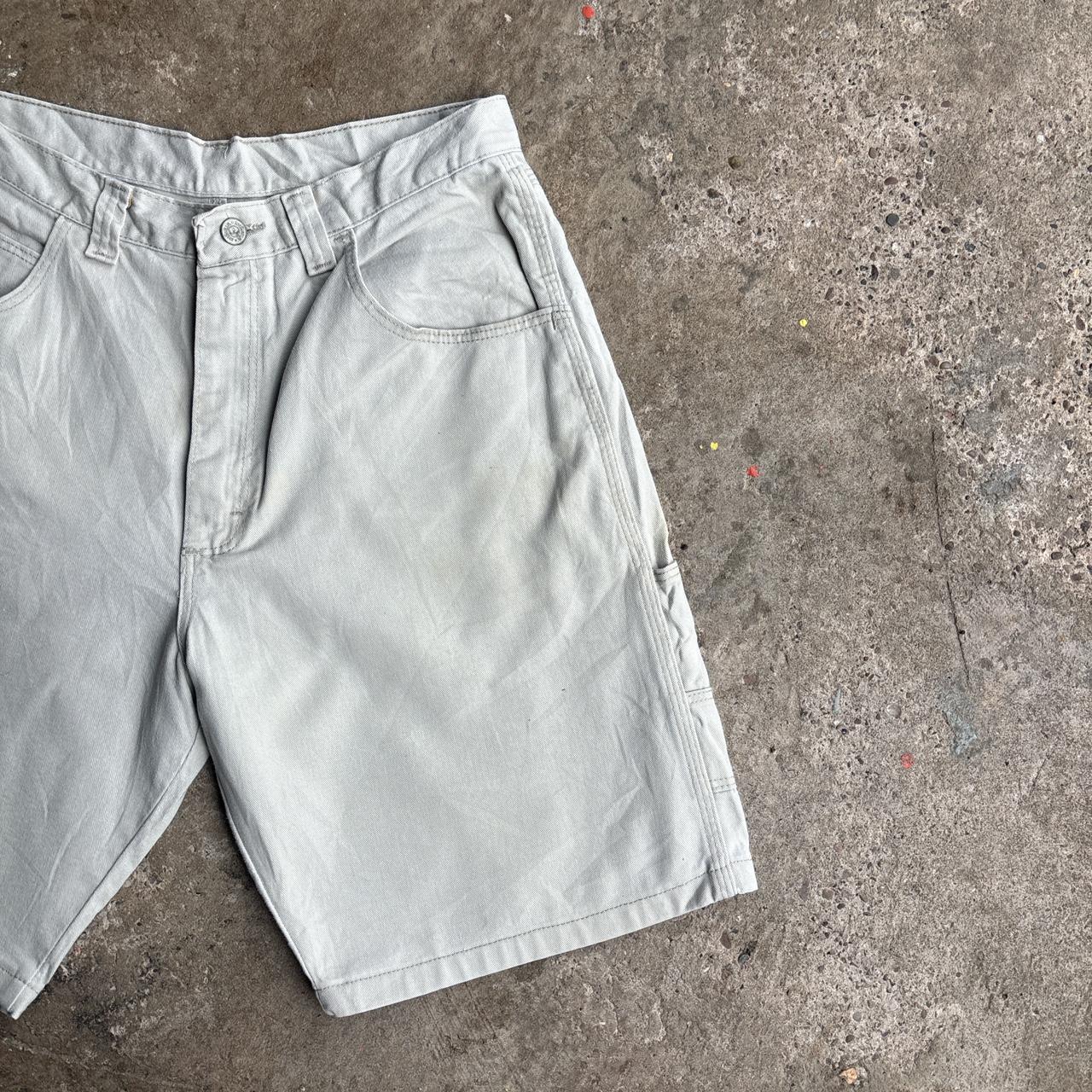 Light Cream Wrangler Cotton Carpenter Shorts