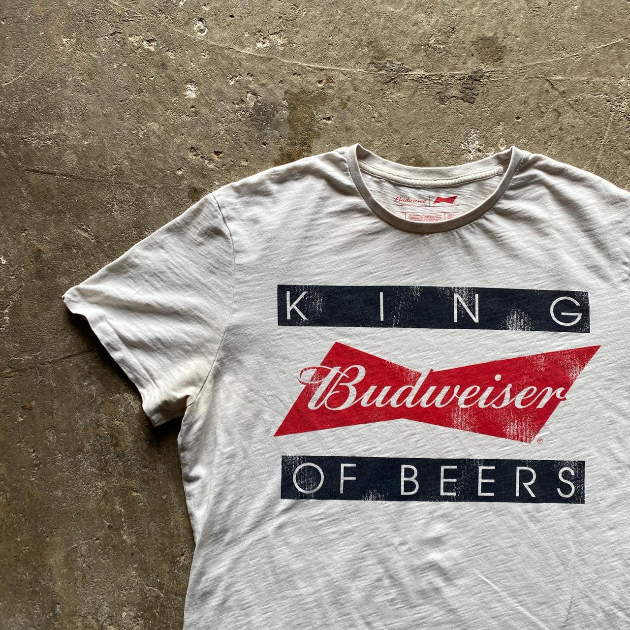 Vintage White Graphic Budweiser T-Shirt