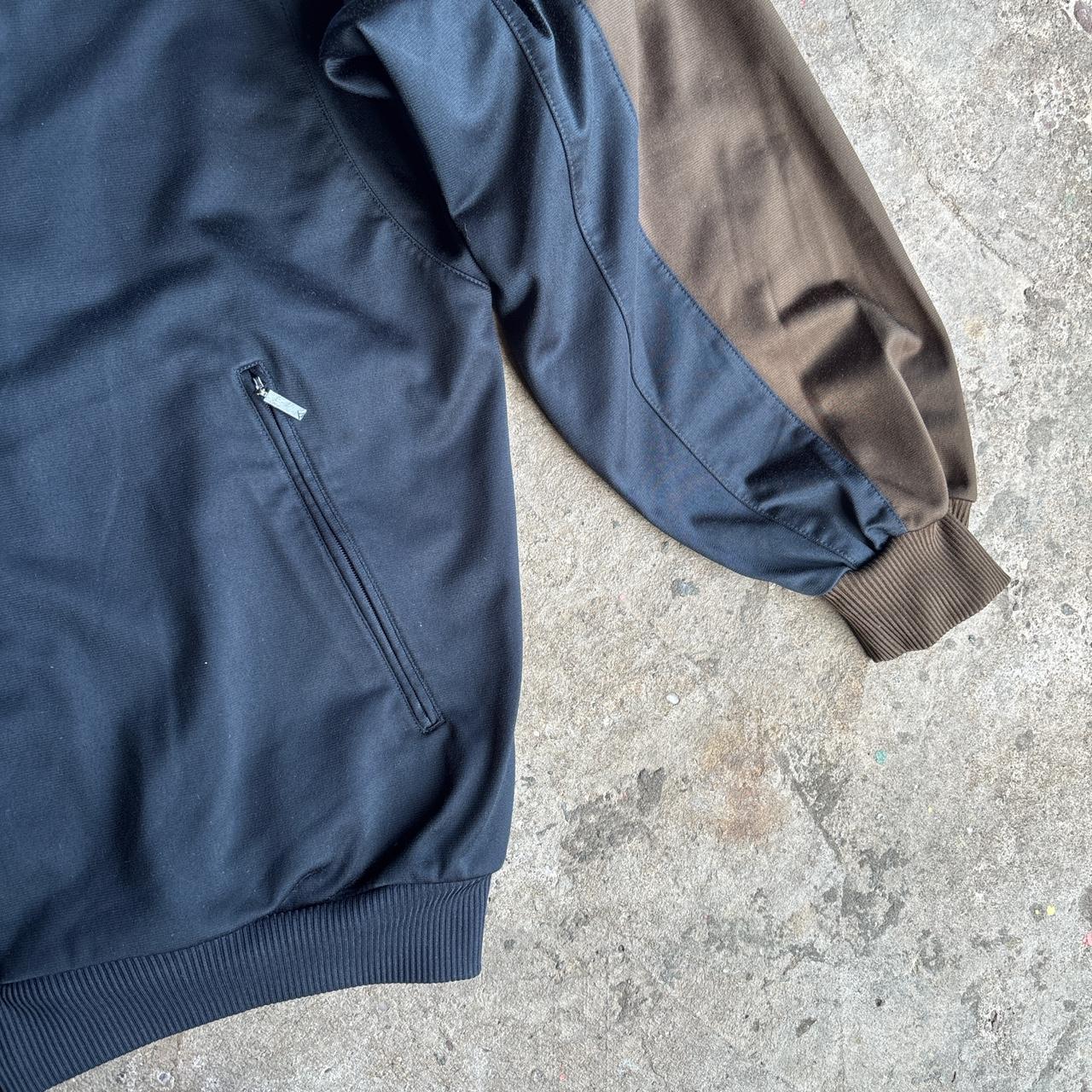 90s Adidas Track Jacket in brown, navy and white