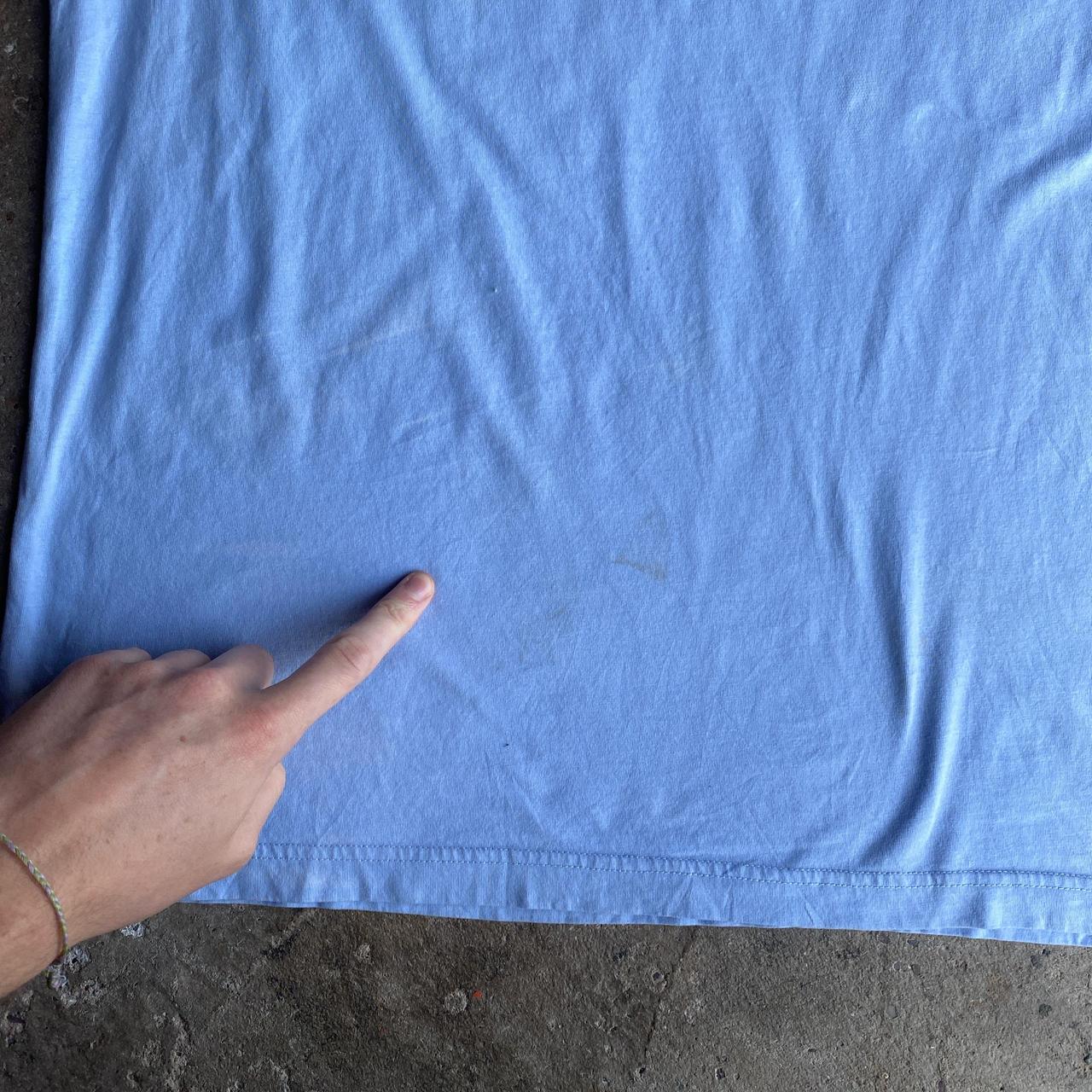 Light Blue Graphic Beer T-Shirt - L