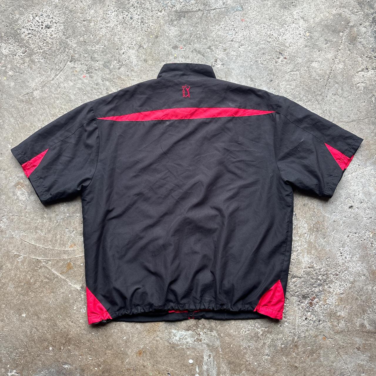 Black and Red PGA Tour zip-up jacket