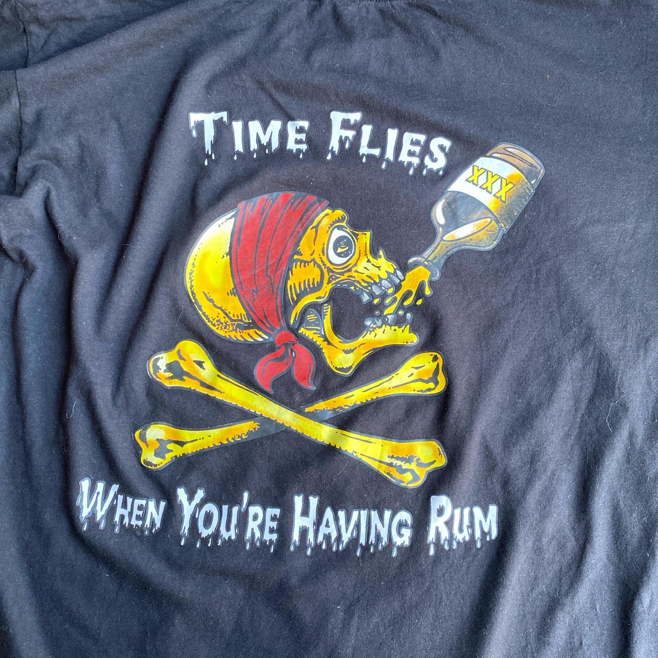 Black ‘Time Flies…when you’re having rum’ Bar T-Shirt