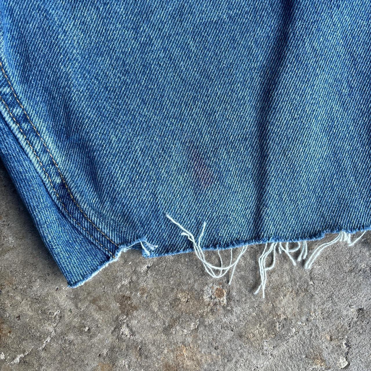 Blue Denim Lee Cut Jean Shorts